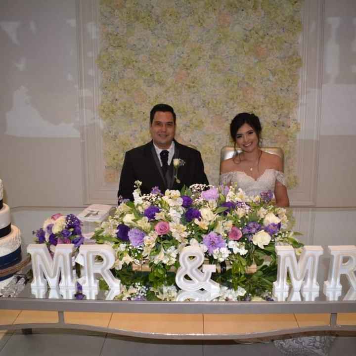 Letras en la mesa de los novios - 1