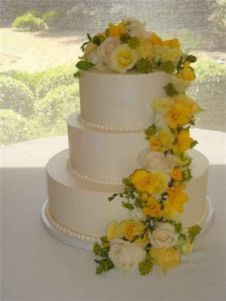 Pasteles con flores amarillas ?? - Foro Banquetes 