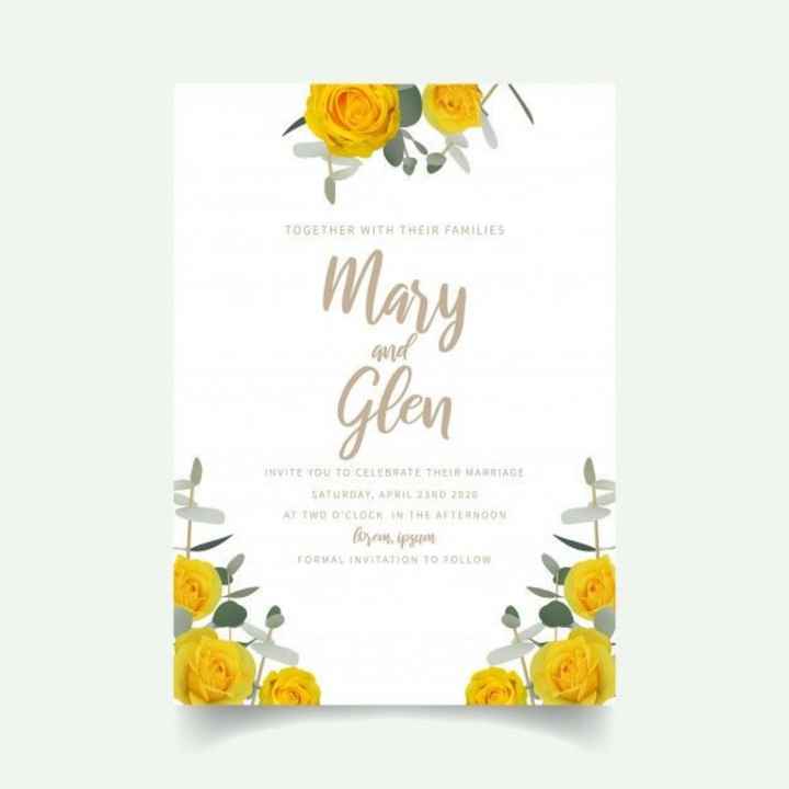 Invitaciones en amarillo 🌈🌻 - 2