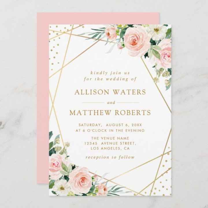 Invitaciones en color rosa 💌 - 2