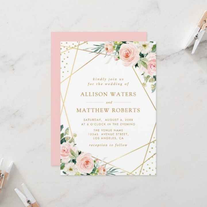 Invitaciones en color rosa 💌 - 4