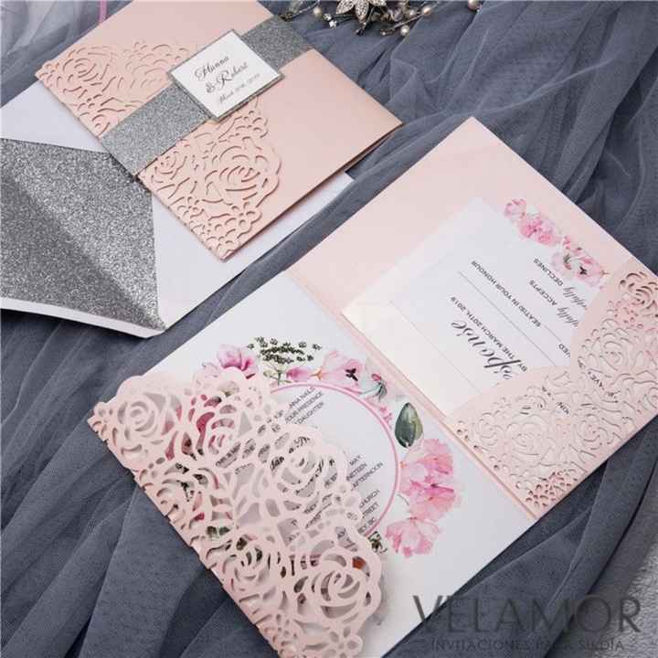 Invitaciones en color rosa 💌 - 5