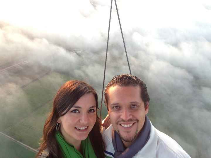 En las nubes