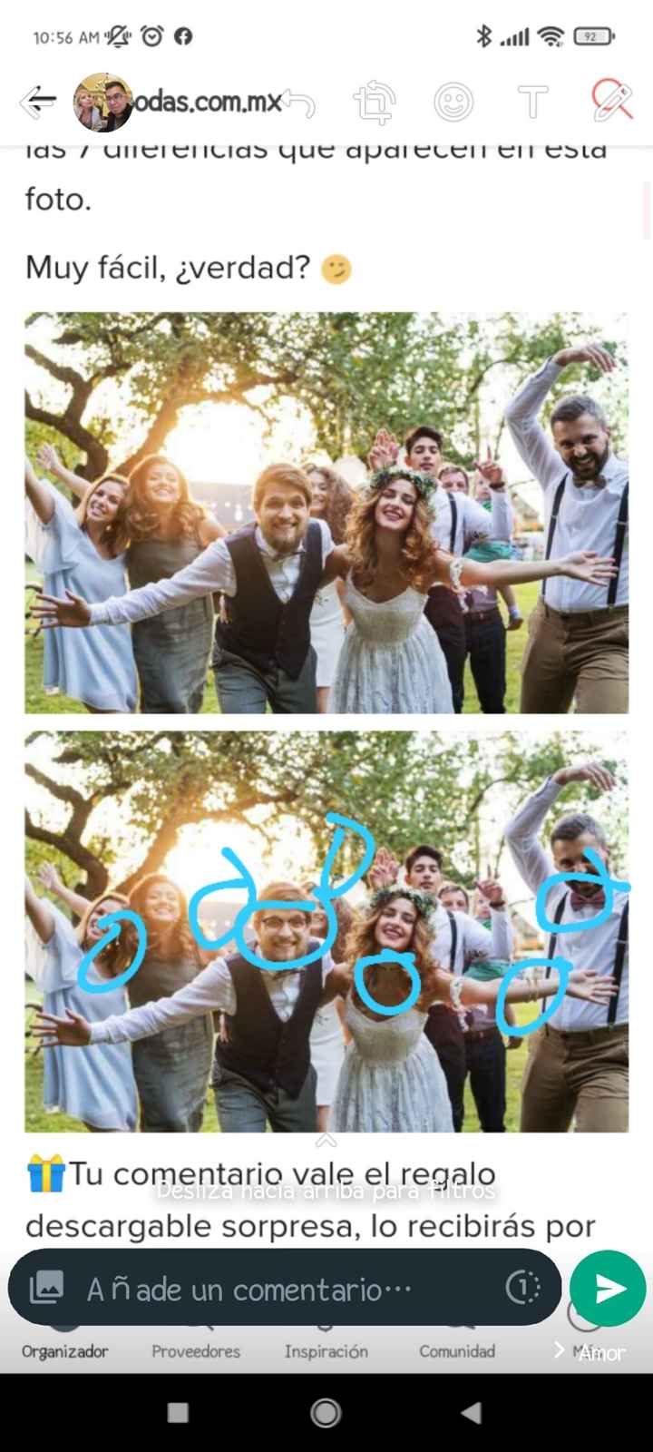 Descubre las 7 diferencias y gana un REGALO DE BODA🎁 - 1