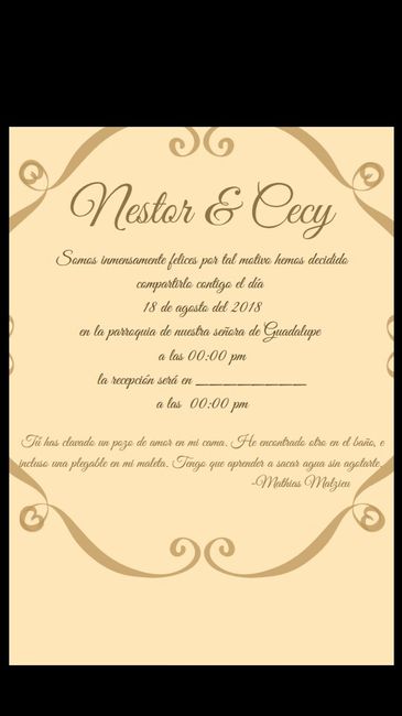  Presupuesto para Invitaciones - 1