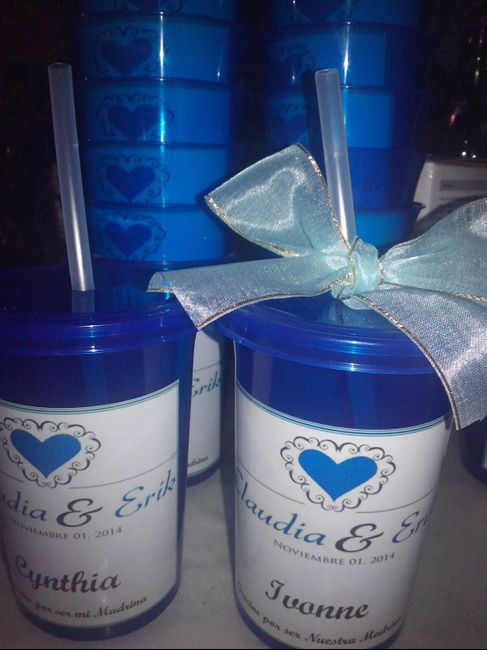 Vasos padrinos y damas - 1