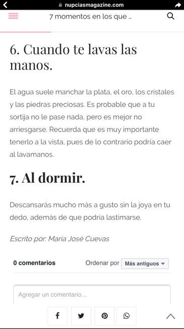  Cuando debes quitarte el anillo de compromiso - 5