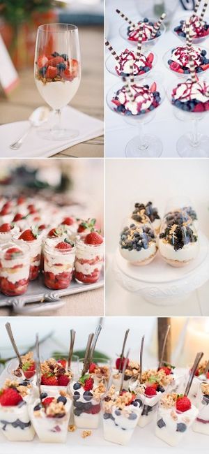 9. Vasitos de yogurth y fruta