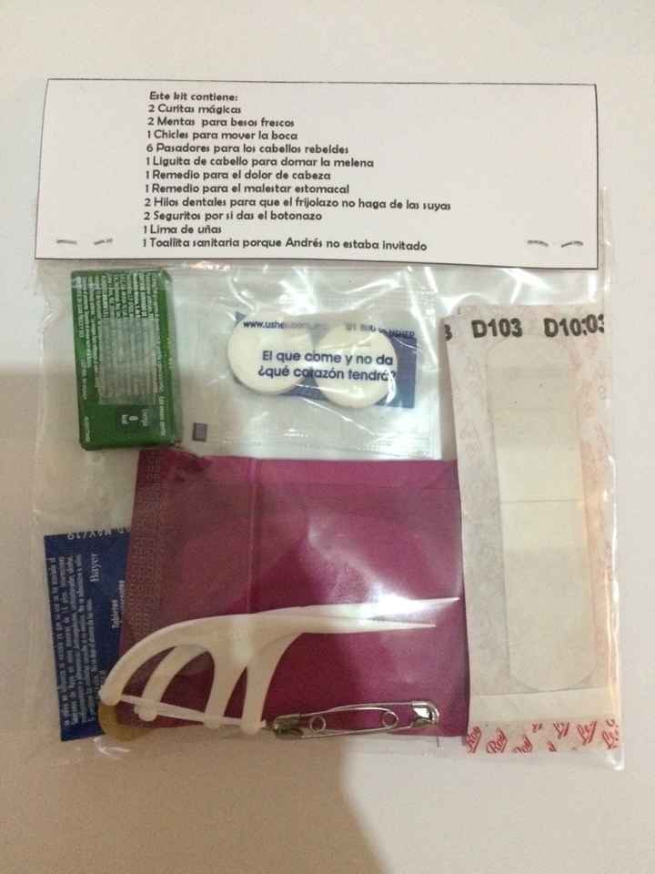 Kit de emergencia invitados - 2