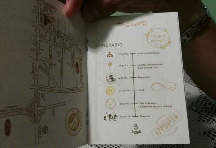 Interior de pasaporte