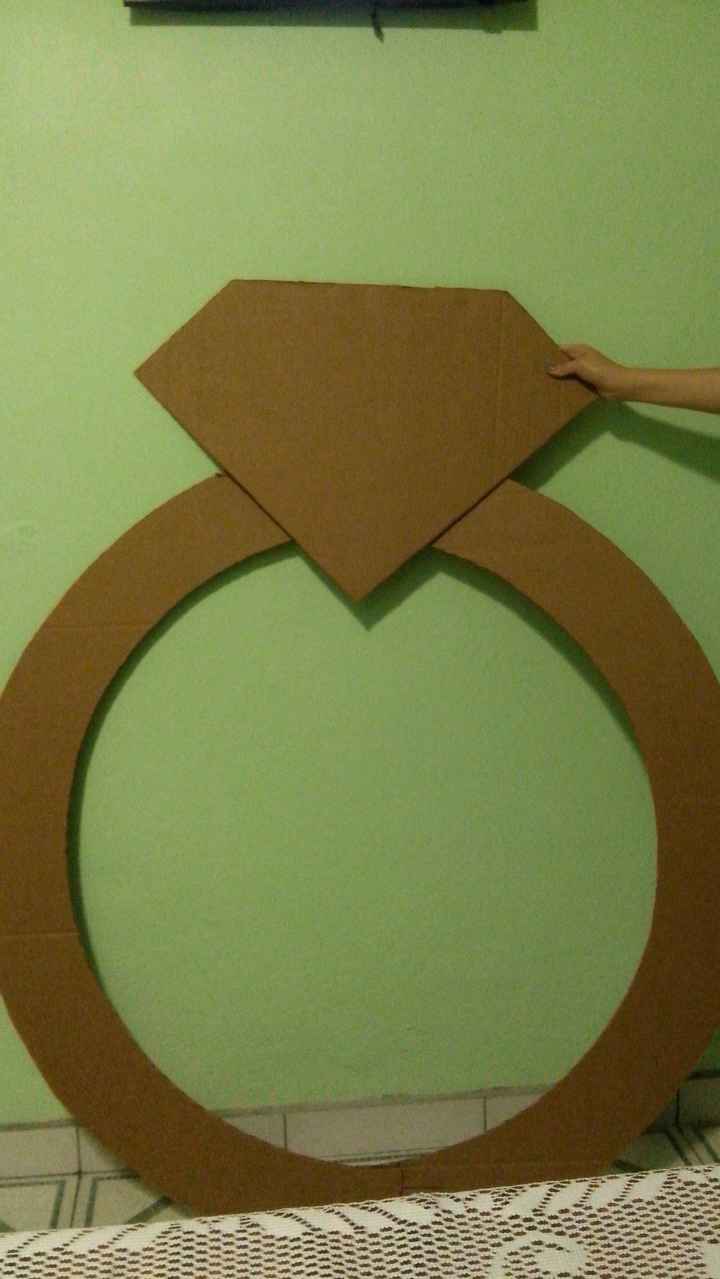 Anillo ya cortado en cartón 