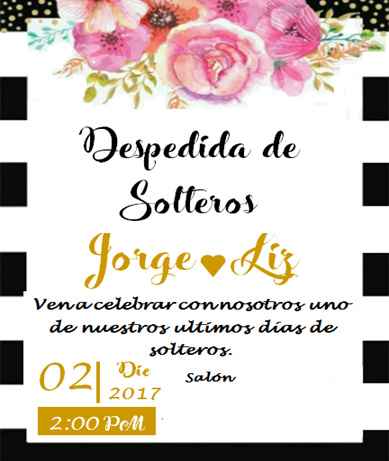Plantilla de Invitacion