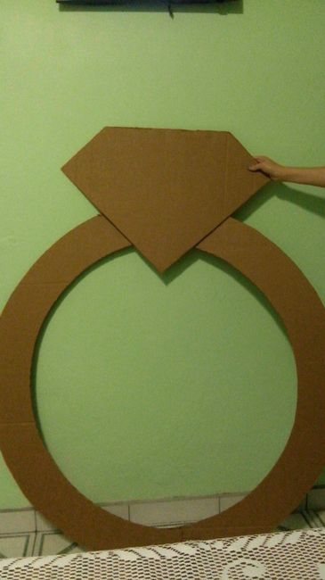 Anillo ya cortado en cartón 