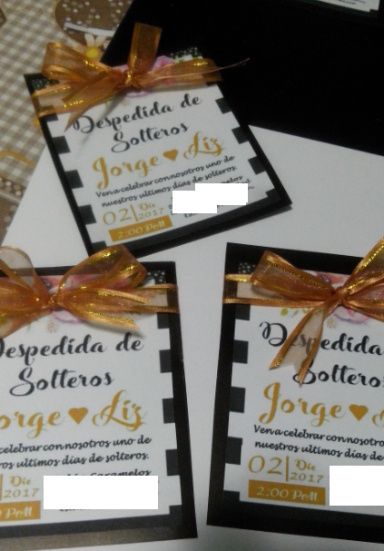 Invitaciones terminadas