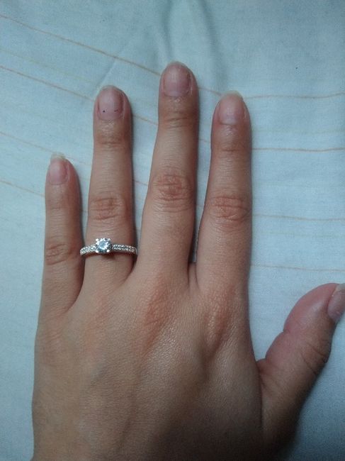 Anillo de compromiso 2 semanas antes. 1