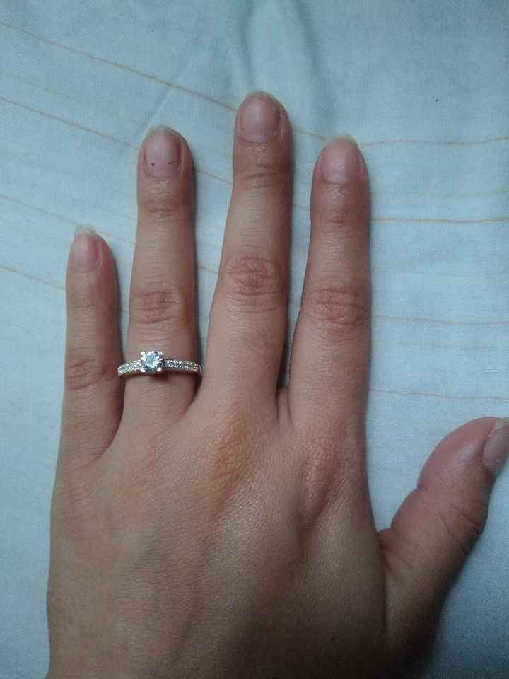 Anillo de compromiso 2 semanas antes. - 1