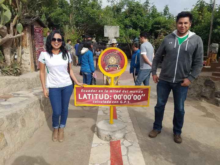  Aqui estabamos en Ecuador, la ciudad de mitad del Mundo.