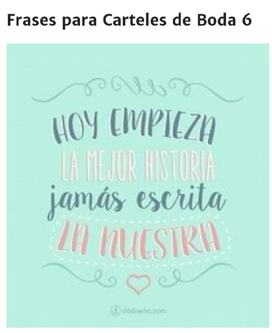 Frases para carteles de boda!!! 6