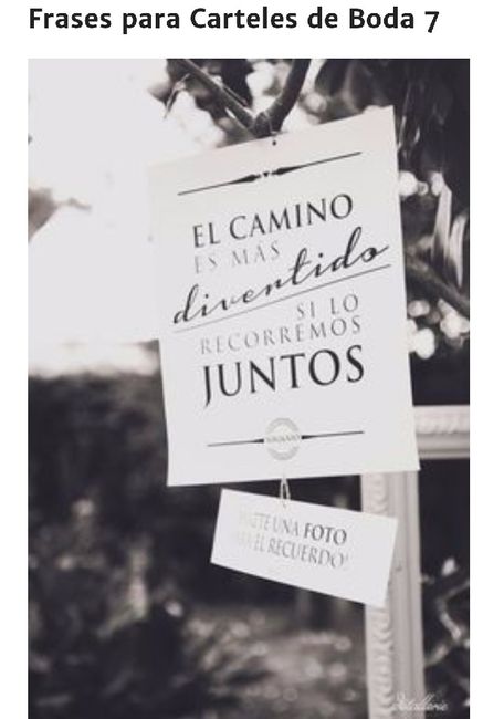 Frases para carteles de boda!!! 7