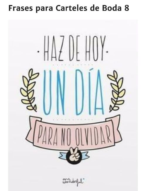 Frases para carteles de boda!!! 8