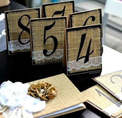 ideas para numerar las mesas de boda - 1