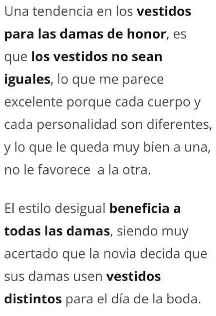 Damas: vestidos desiguales? - 2