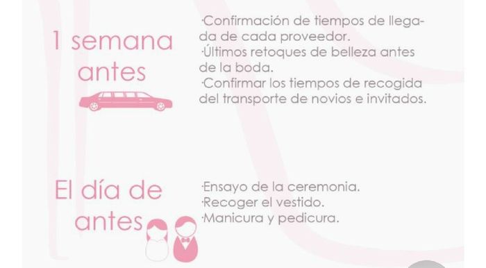 Un mes antes, que hacer? - 2