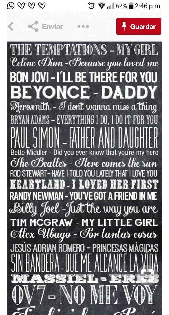 Canciones para vals con padres. - 1