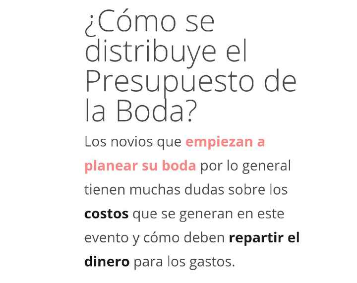 Como se distribuye el presupuesto??? - 1