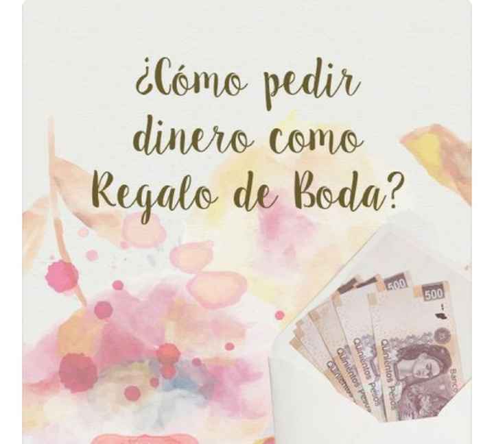 Como pedir dinero en vez de regalos??? - 1