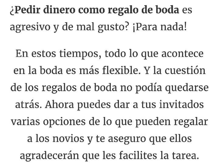 Como pedir dinero en vez de regalos??? - 2