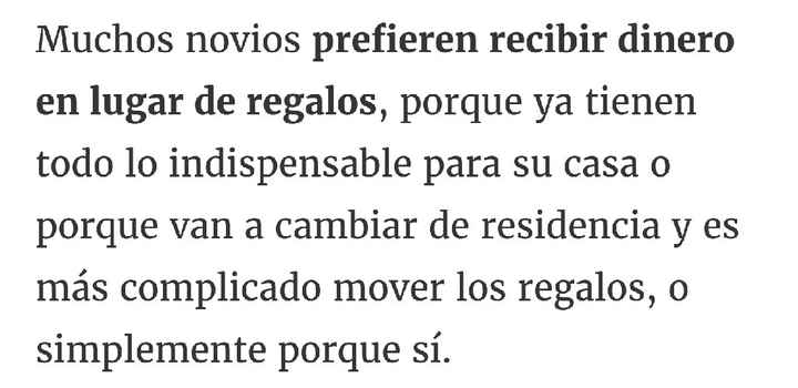 Como pedir dinero en vez de regalos??? - 3
