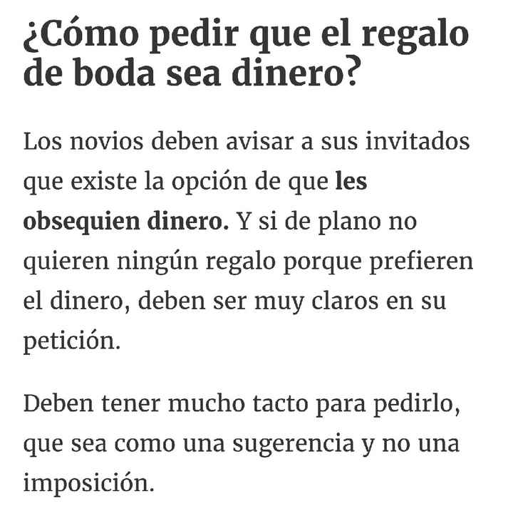 Como pedir dinero en vez de regalos??? - 6