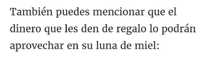 Como pedir dinero en vez de regalos??? - 10