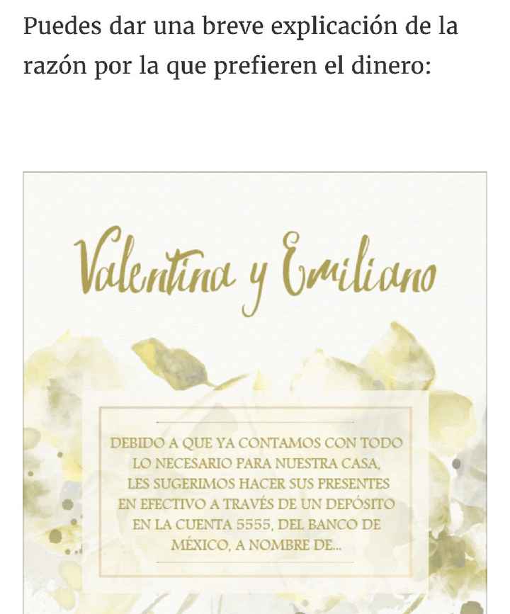 Como pedir dinero en vez de regalos??? - 12