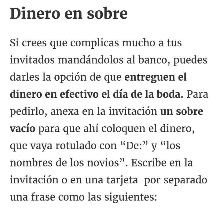 Como pedir dinero en vez de regalos??? - 16