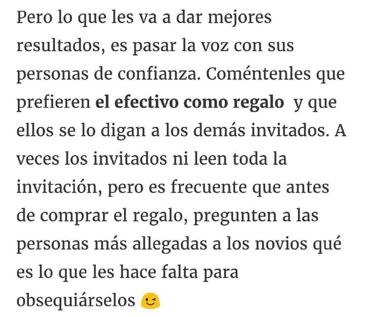 Como pedir dinero en vez de regalos??? - 21