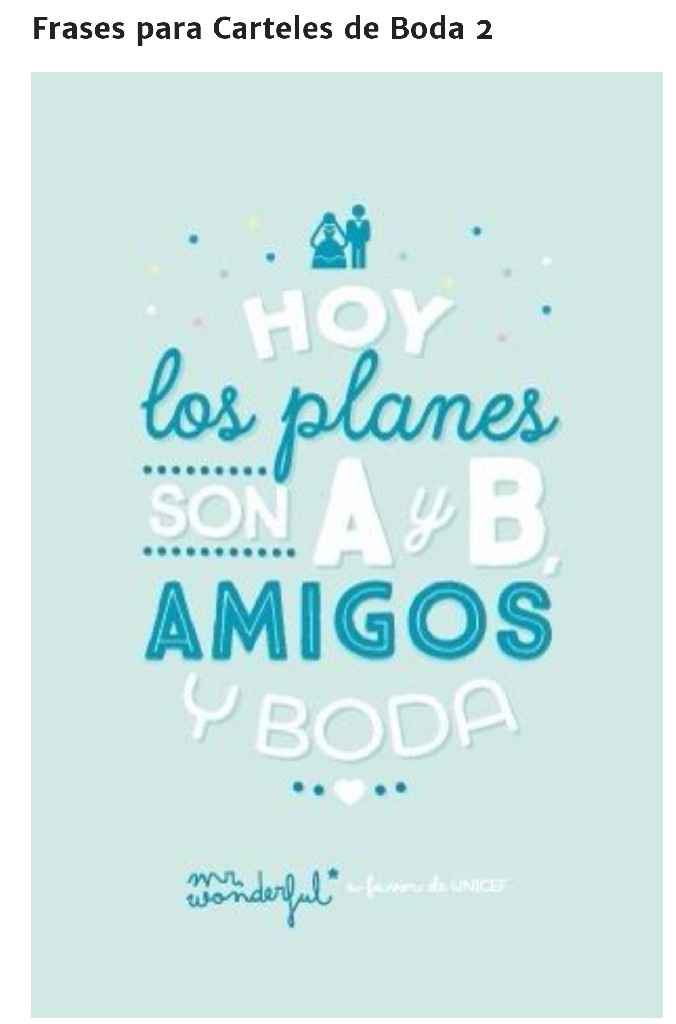 Frases para carteles de boda!!! - 2
