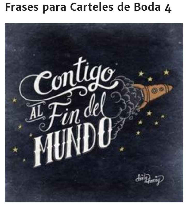 Frases para carteles de boda!!! - 4