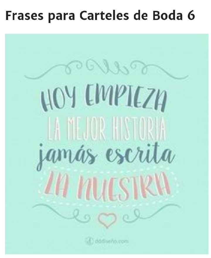 Frases para carteles de boda!!! - 6
