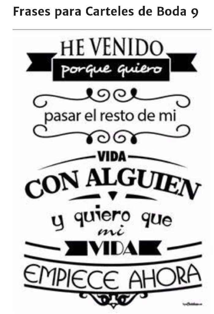 Frases para carteles de boda!!! - 9