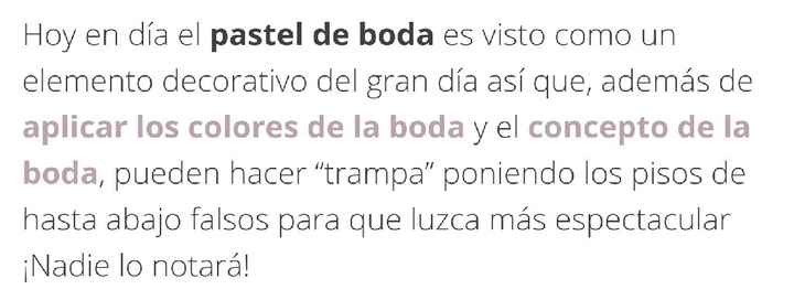 El tamaño ideal del pastel de bodas!!! - 5
