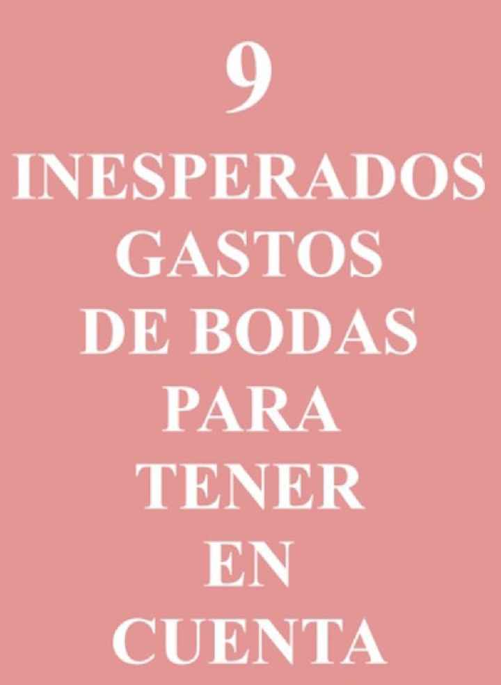 9 gastos inesperados para tener en cuenta!!! - 1
