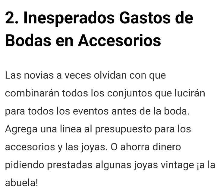 9 gastos inesperados para tener en cuenta!!! - 5