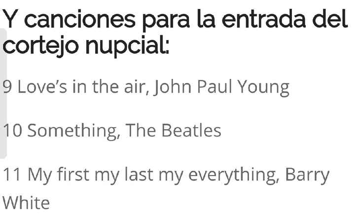 Canciones para la boda - 11