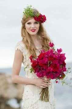 Ramos de novia color bugambilia - 3