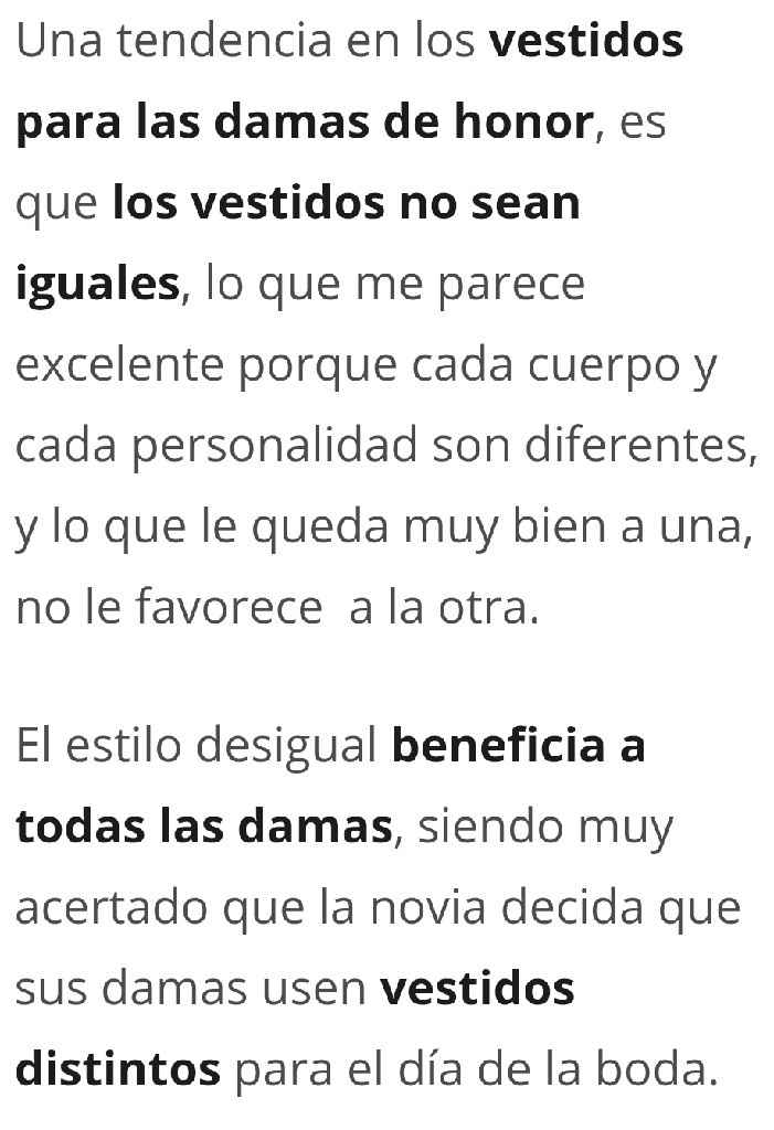 Damas: vestidos desiguales? - 2