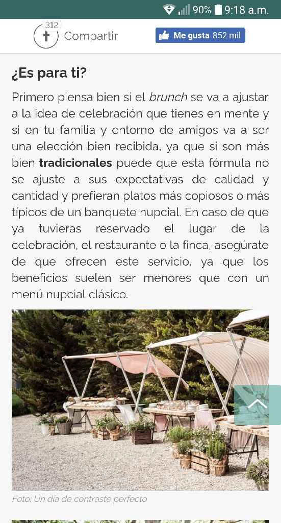 Boda estilo Brunch? - 2