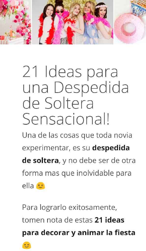 21 ideas para una despedida de soltera inolvidable!!! - 1
