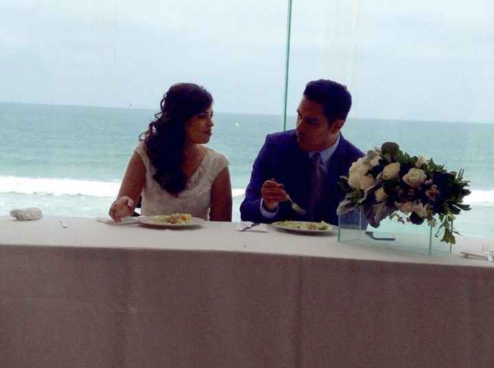 primera comida como esposos